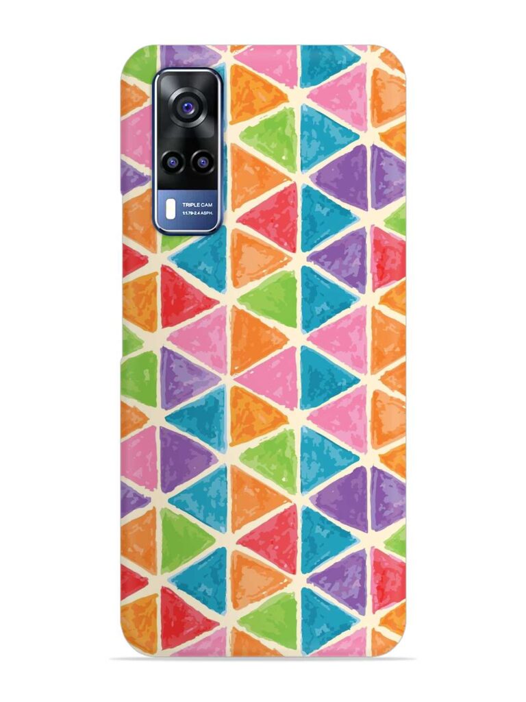 Seamless Colorful Isometric Snap Case for Vivo Y31 Zapvi