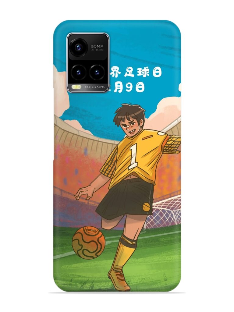 Soccer Kick Snap Case for Vivo Y33s Zapvi