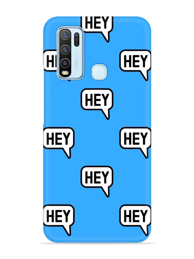Hey Text Message Snap Case for Vivo Y50 Zapvi