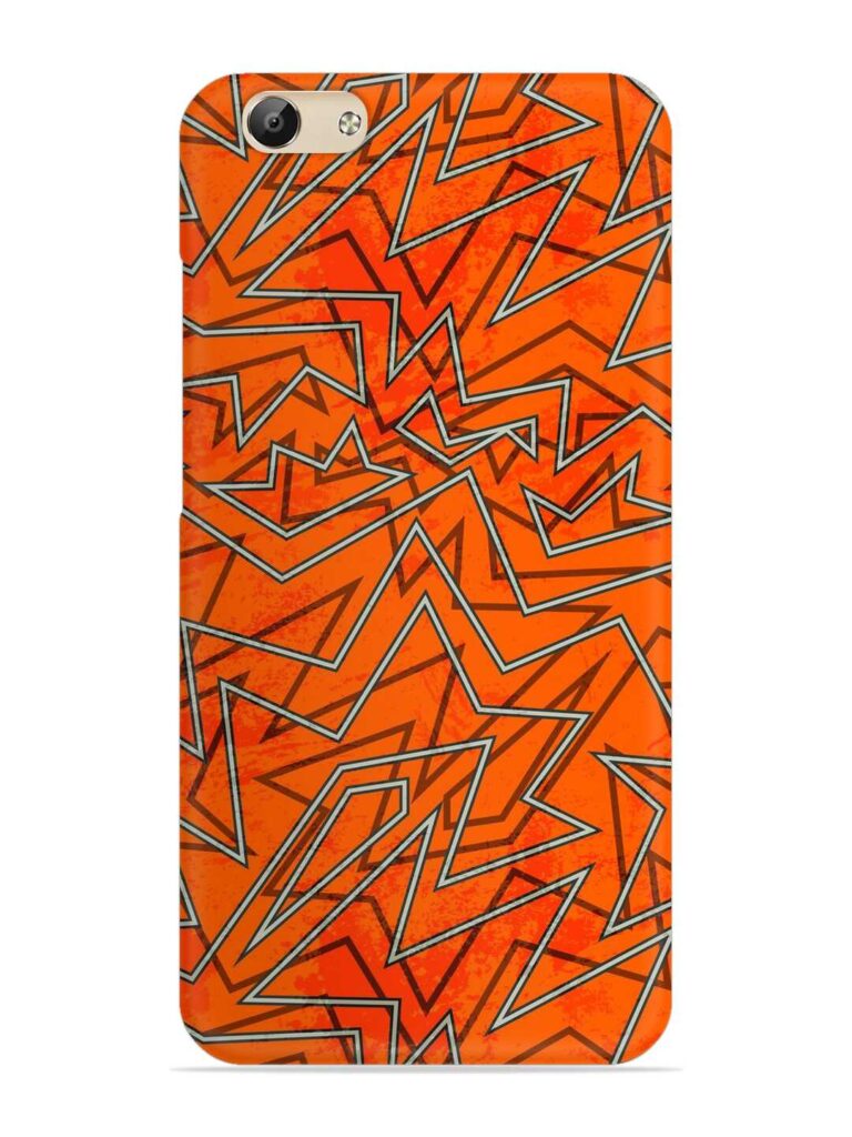 Abstract Orange Retro Snap Case for Vivo Y69 Zapvi