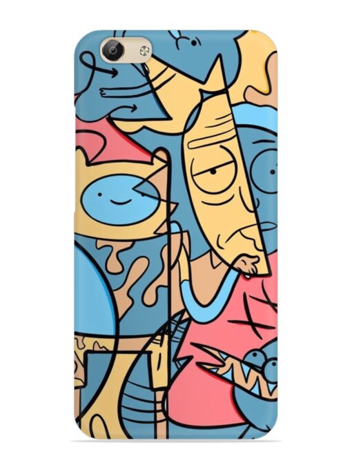 Silly Face Doodle Snap Case for Vivo Y69 Zapvi