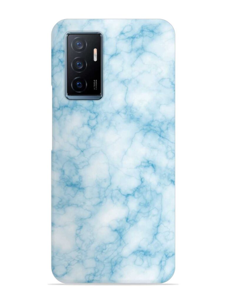 Blue White Natural Marble Snap Case for Vivo Y75 (4G) Zapvi