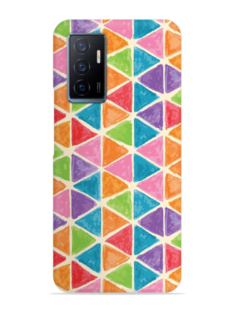 Seamless Colorful Isometric Snap Case for Vivo Y75 (4G) Zapvi