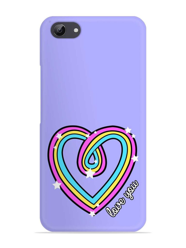 Colorful Rainbow Heart Snap Case for Vivo Y81i Zapvi