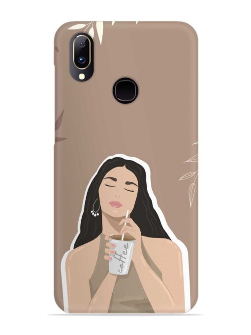 Girl With Coffee Snap Case for Vivo Y91 Zapvi