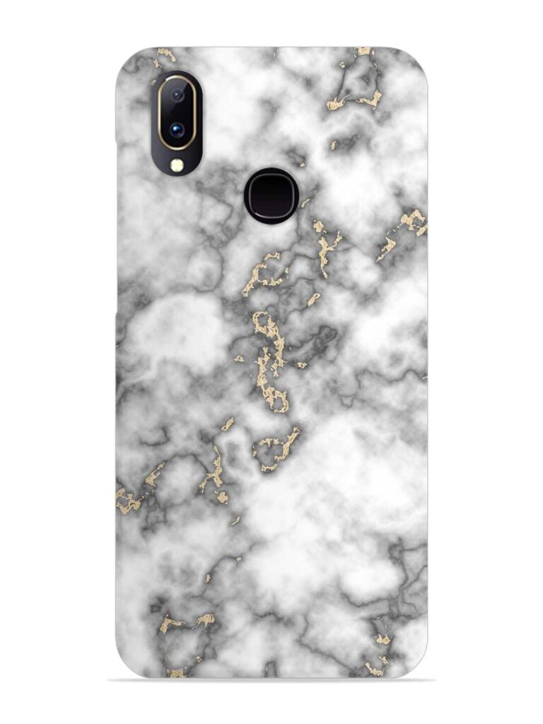 Gray And Gold Marble Snap Case for Vivo Y95 Zapvi