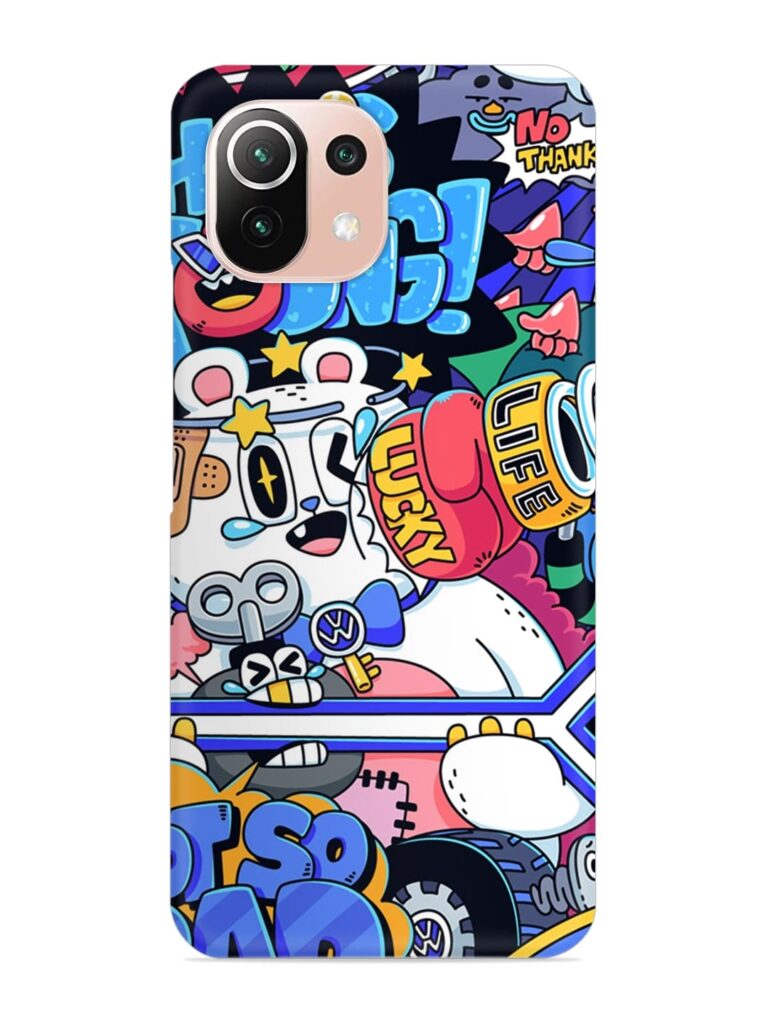 Universal Doodle Snap Case for Xiaomi Mi 11 Lite Zapvi