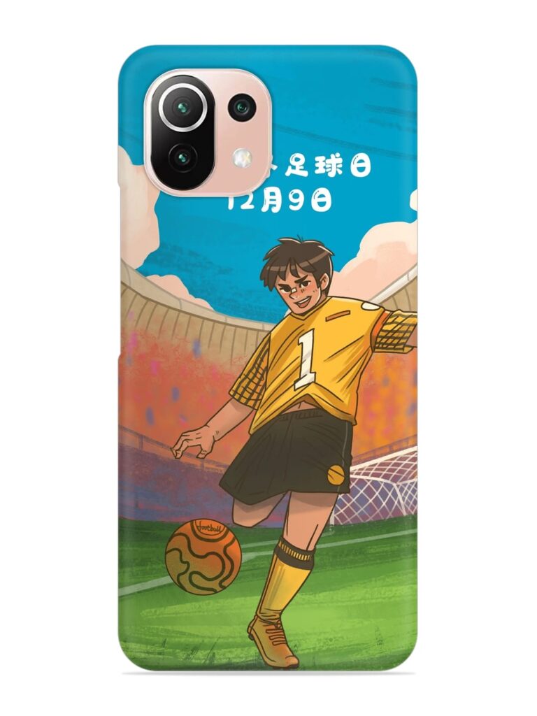 Soccer Kick Snap Case for Xiaomi Mi 11 Lite NE (5G) Zapvi