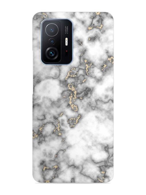 Gray And Gold Marble Snap Case for Xiaomi Mi 11T Pro (5G) Zapvi