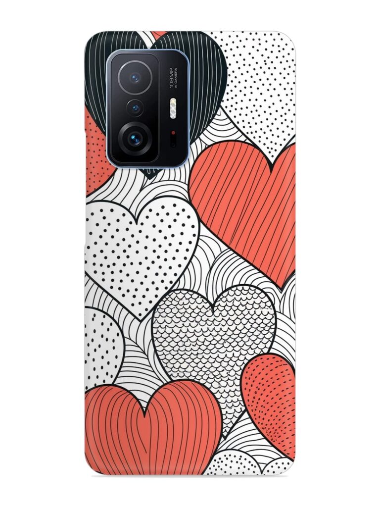 Girly Heart Seamless Snap Case for Xiaomi Mi 11T Pro (5G) Zapvi