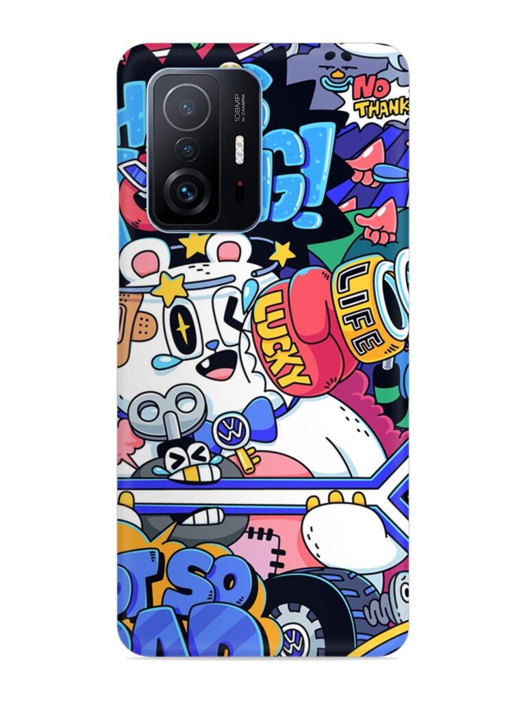 Universal Doodle Snap Case for Xiaomi Mi 11T Pro (5G) Zapvi