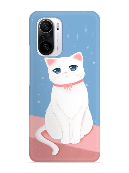 Cute White Cat Snap Case for Xiaomi Mi 11X Pro (5G) Zapvi