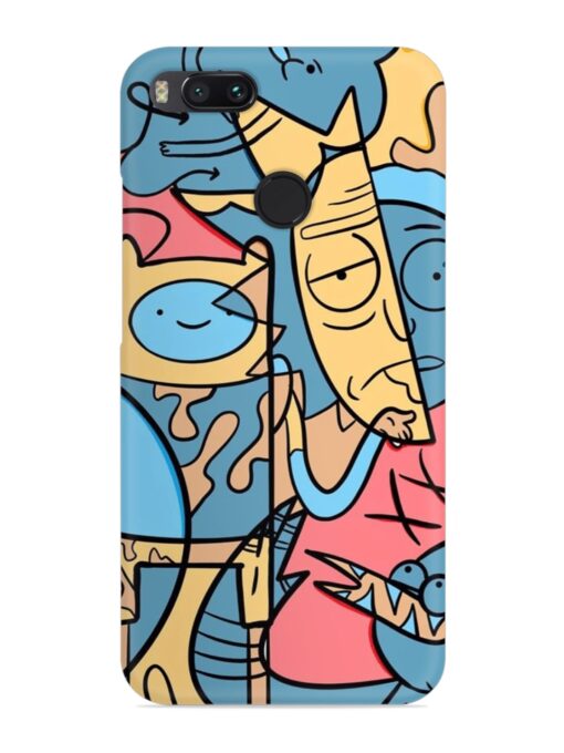 Silly Face Doodle Snap Case for Xiaomi Mi A1 Zapvi