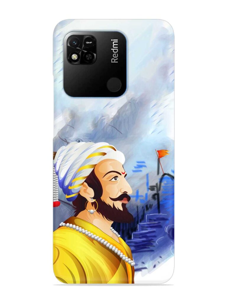 Shivaji Maharaj Color Paint Art Snap Case for Xiaomi Redmi 10A Zapvi