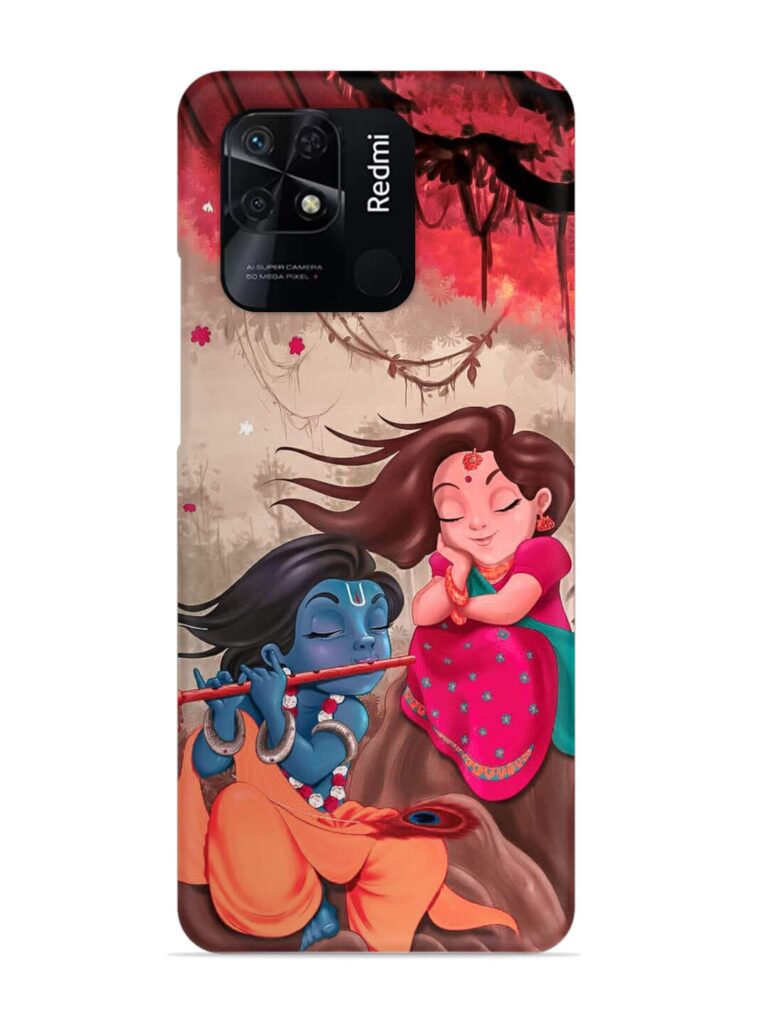 Radhe Krishna Water Art Snap Case for Xiaomi Redmi 10 Power Zapvi