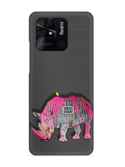 Vector Psychedelic Rhinoceros Snap Case for Xiaomi Redmi 10 Power Zapvi