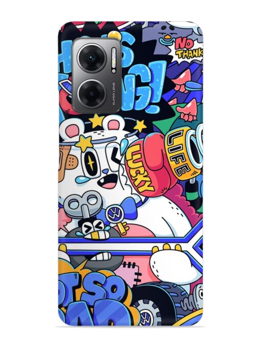 Universal Doodle Snap Case for Xiaomi Redmi 11 Prime (5G) Zapvi