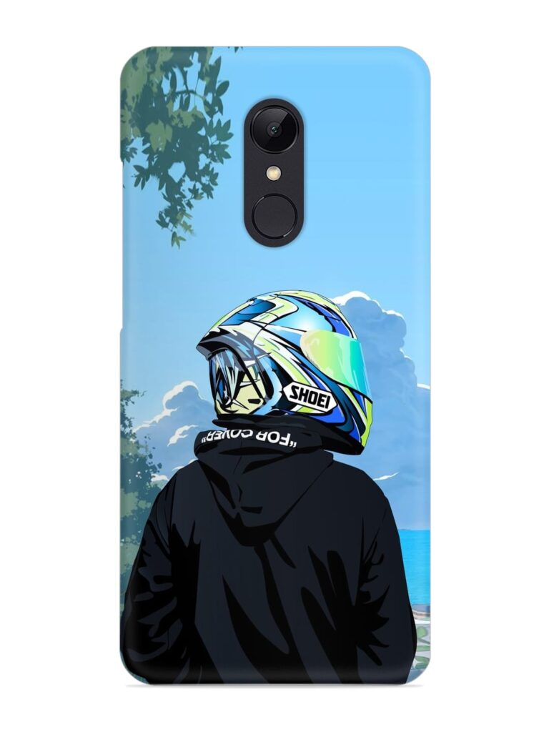 Rider With Helmet Snap Case for Xiaomi Redmi 5 Zapvi