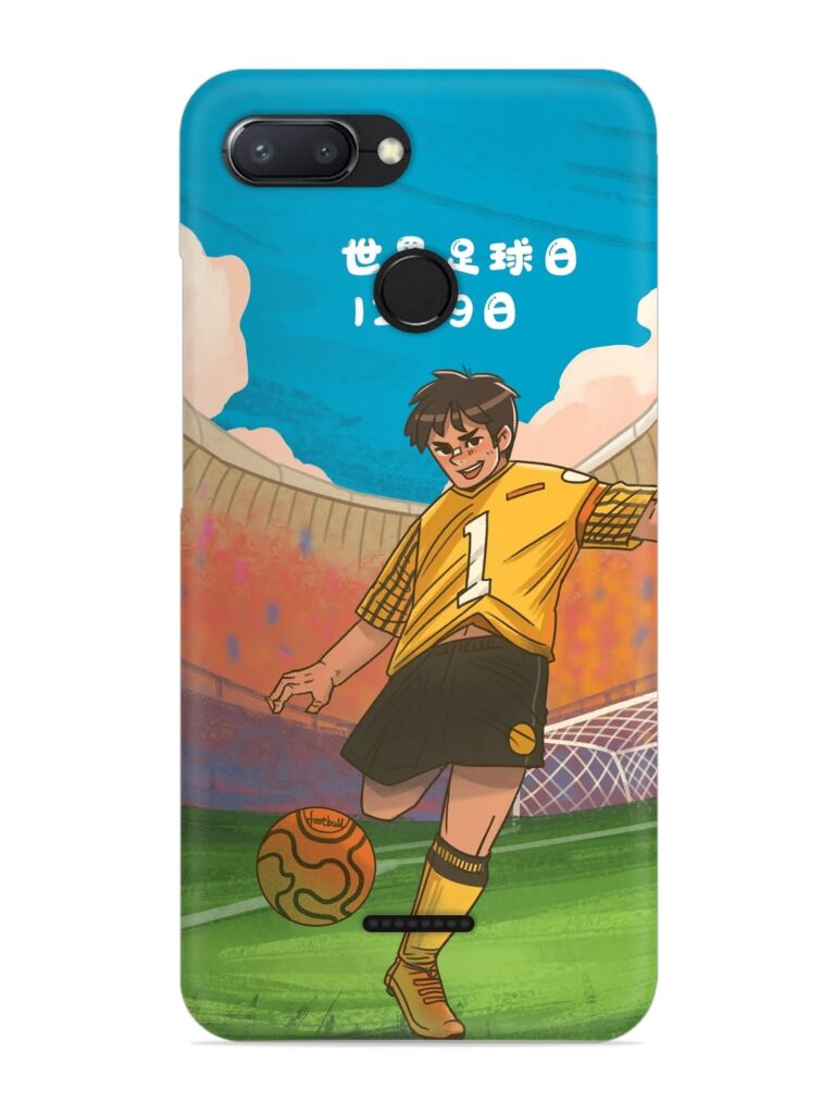 Soccer Kick Snap Case for Xiaomi Redmi 6 Zapvi