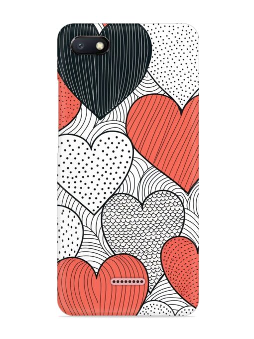 Girly Heart Seamless Snap Case for Xiaomi Redmi 6A Zapvi