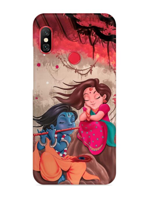 Radhe Krishna Water Art Snap Case for Xiaomi Redmi 6 Pro Zapvi