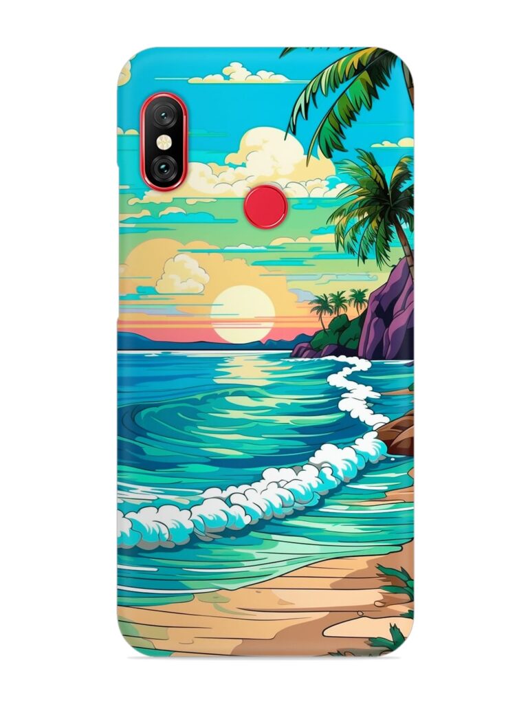 Beatiful Beach View Snap Case for Xiaomi Redmi 6 Pro Zapvi