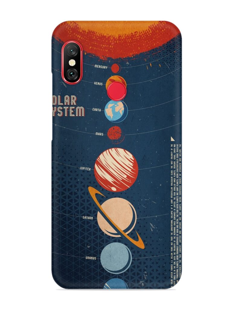 Solar System Vector Snap Case for Xiaomi Redmi 6 Pro Zapvi