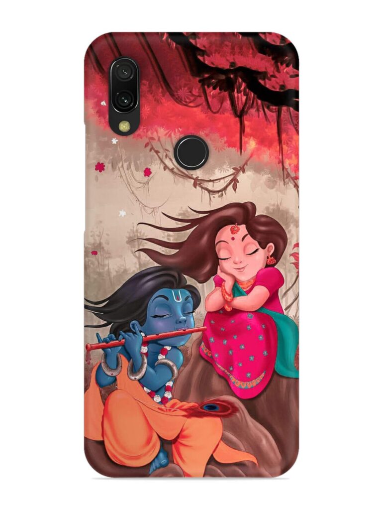 Radhe Krishna Water Art Snap Case for Xiaomi Redmi 7 Zapvi