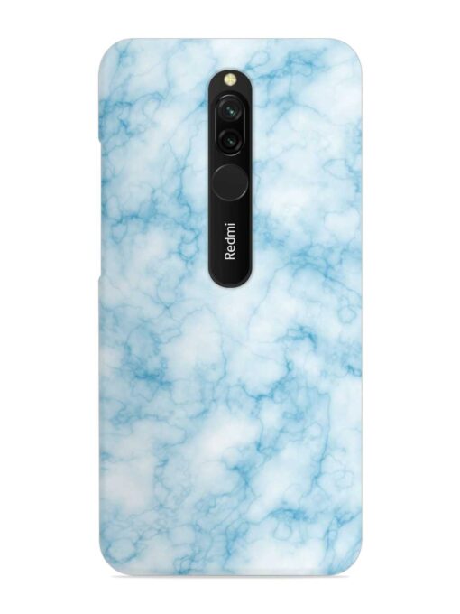 Blue White Natural Marble Snap Case for Xiaomi Redmi 8 Zapvi