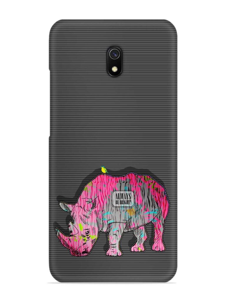 Vector Psychedelic Rhinoceros Snap Case for Xiaomi Redmi 8A Zapvi