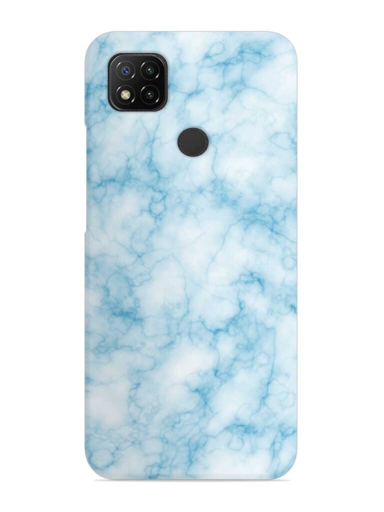 Blue White Natural Marble Snap Case for Xiaomi Redmi 9 Zapvi