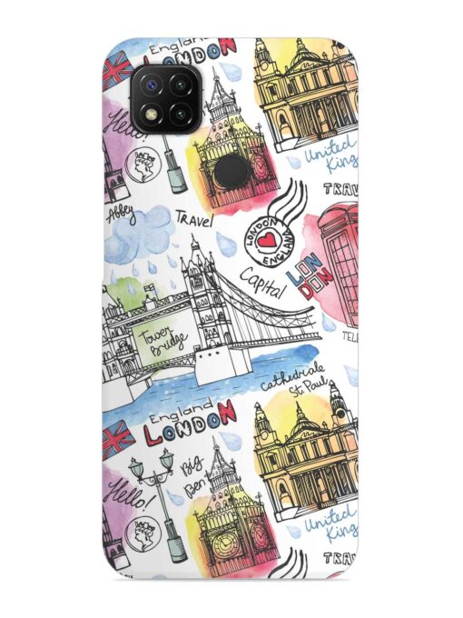 Vector London Landmark Snap Case for Xiaomi Redmi 9 Zapvi