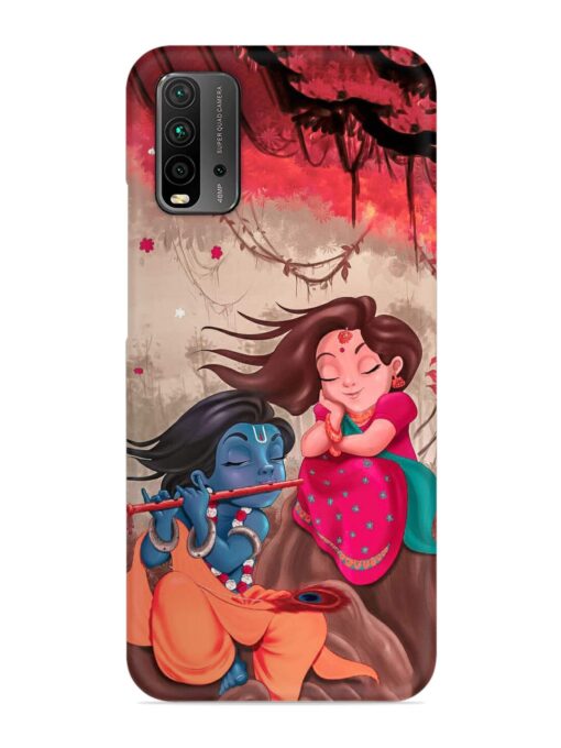 Radhe Krishna Water Art Snap Case for Xiaomi Redmi 9 Power Zapvi