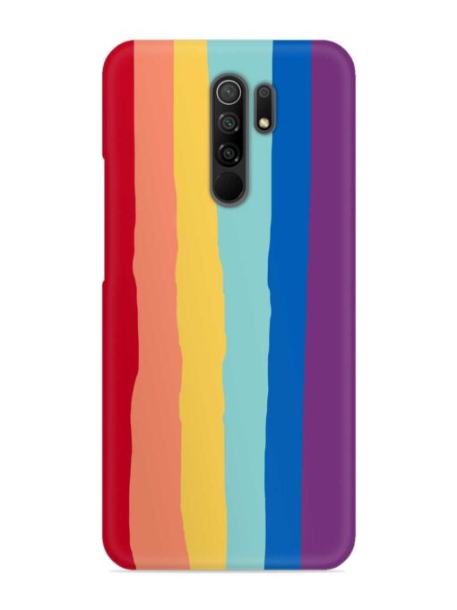 Rainbow Genuine Liquid Snap Case for Xiaomi Redmi 9 Prime Zapvi