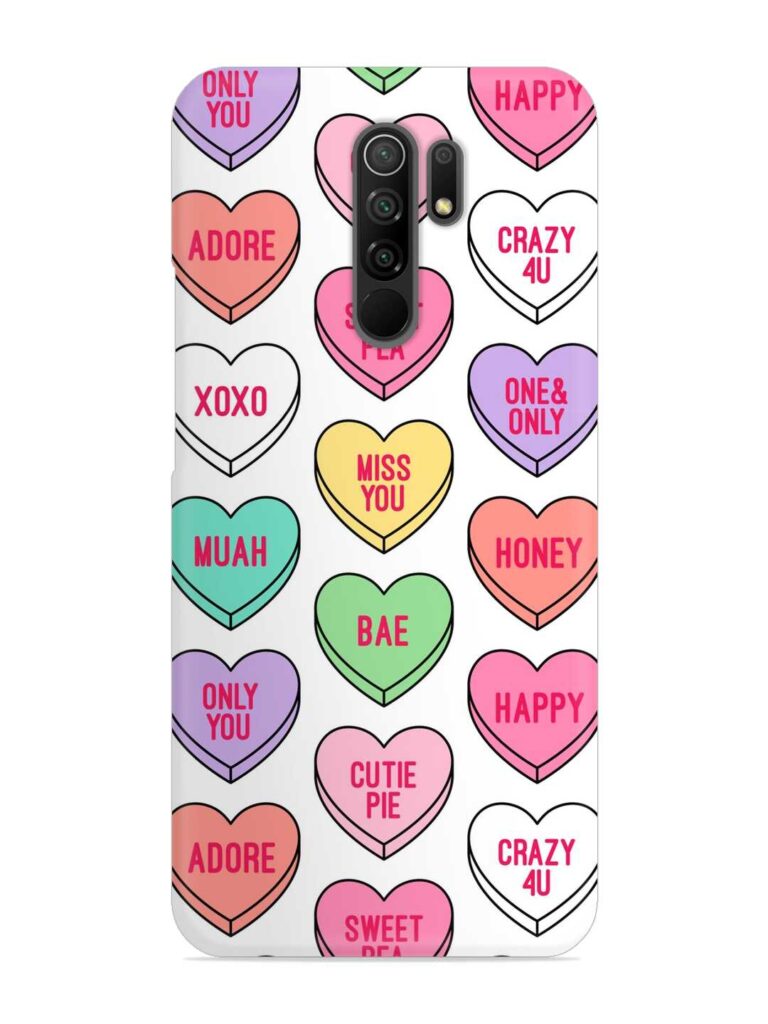 Colorful Heart Candy Snap Case for Xiaomi Redmi 9 Prime Zapvi