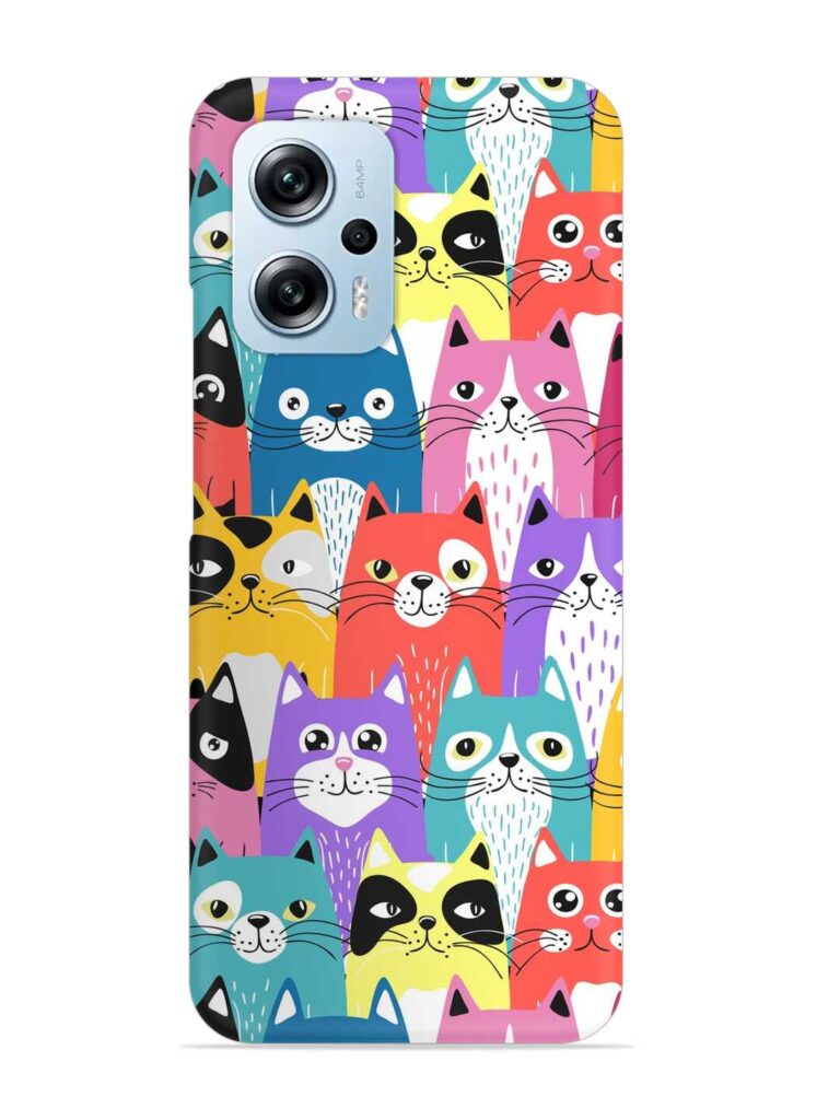 Funny Cartoon Cats Snap Case for Xiaomi Redmi K50i (5G) Zapvi