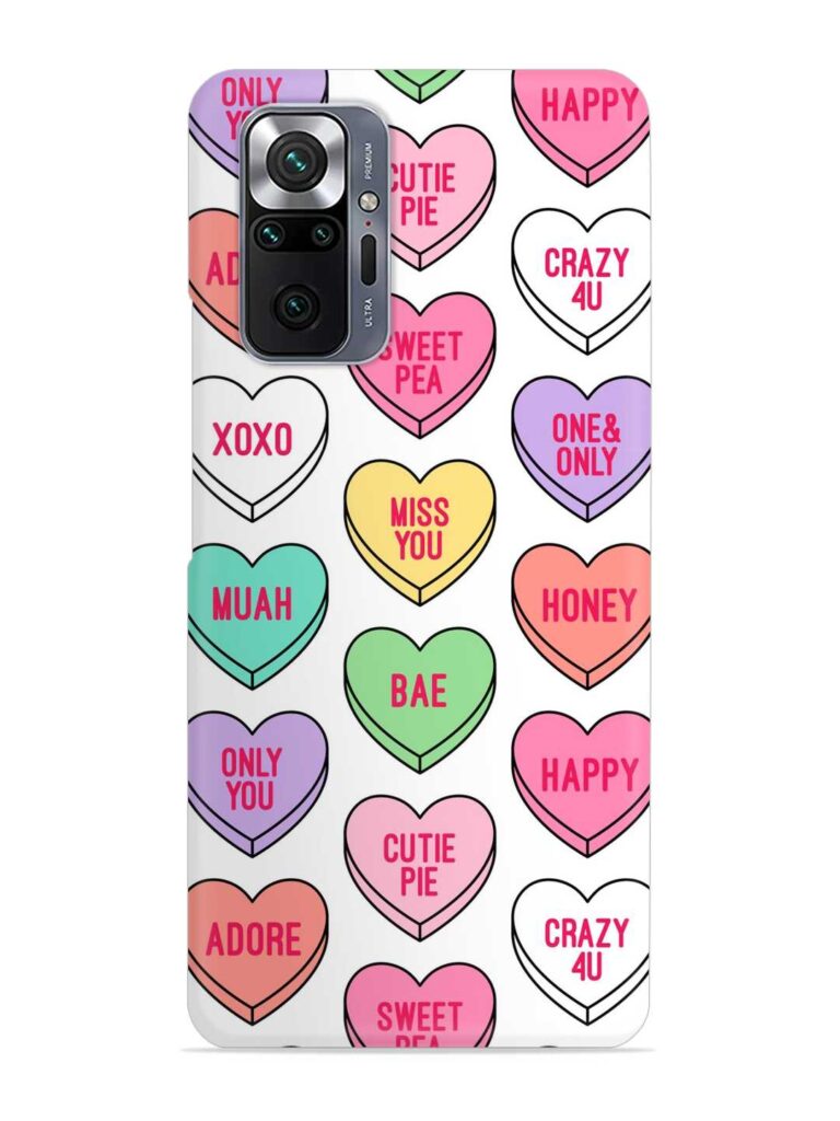 Colorful Heart Candy Snap Case for Xiaomi Redmi Note 10 Pro Max Zapvi