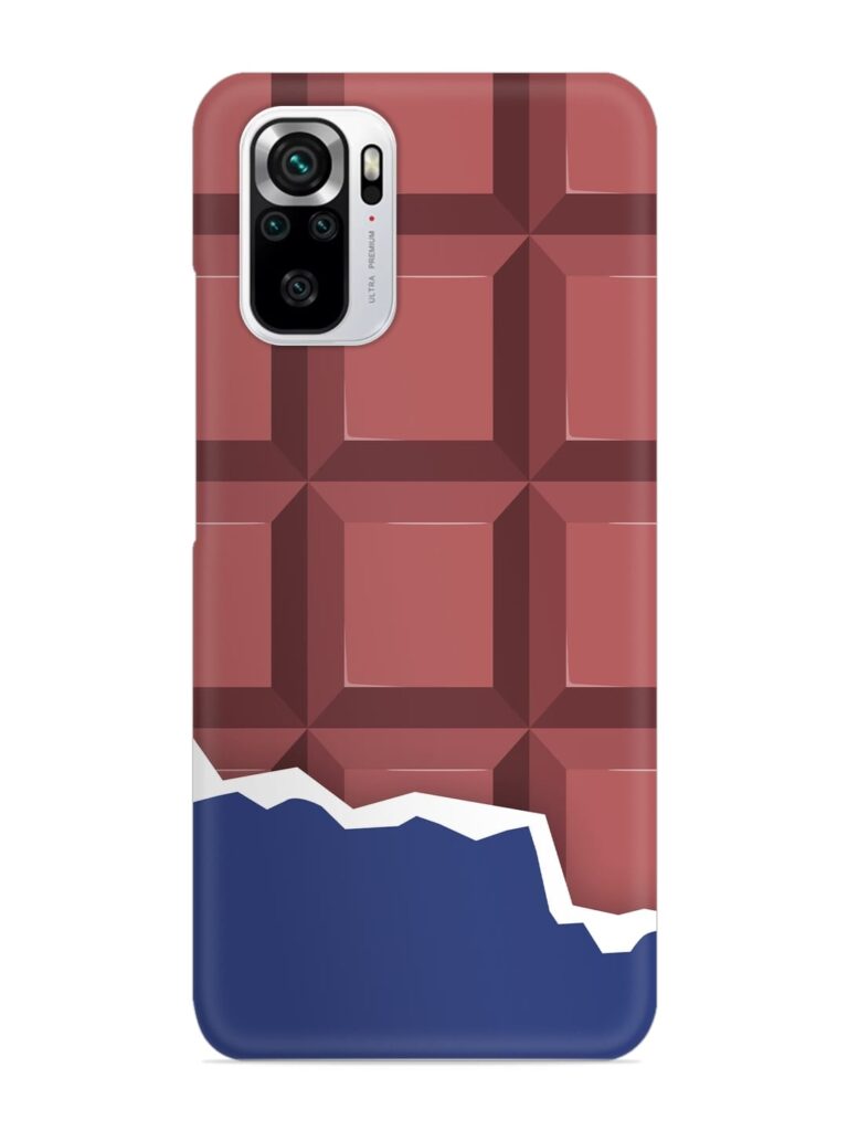 Chocolate Vector Art Snap Case for Xiaomi Redmi Note 10s Zapvi