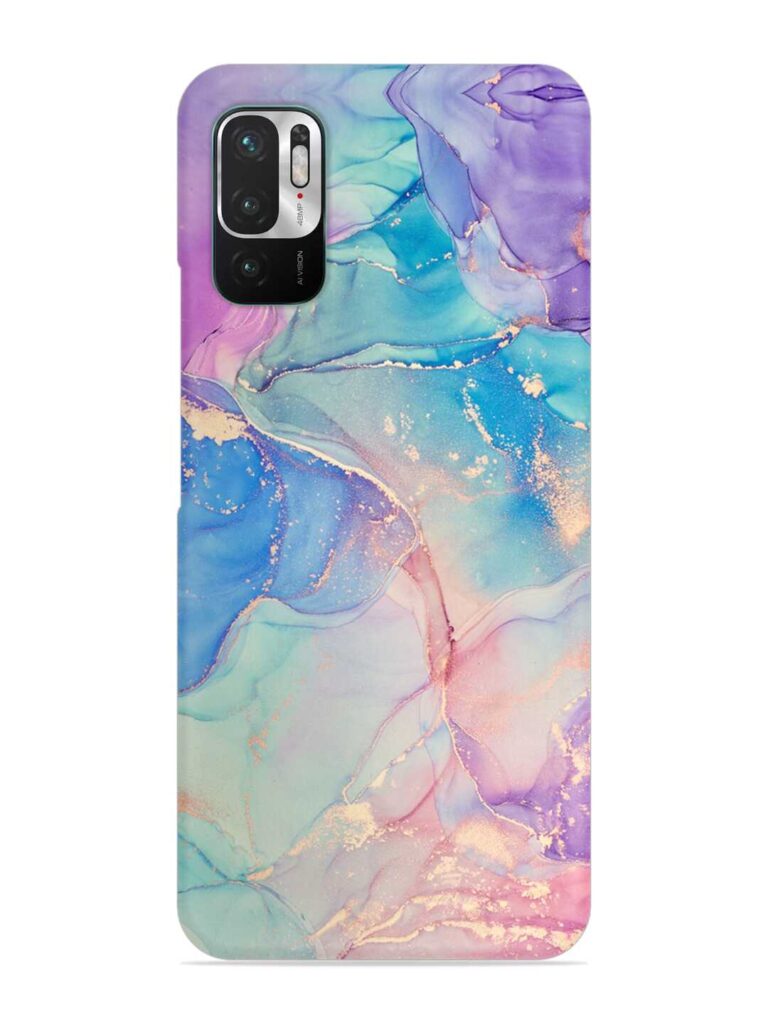Alcohol Ink Colors Snap Case for Xiaomi Redmi Note 10T (5G) Zapvi