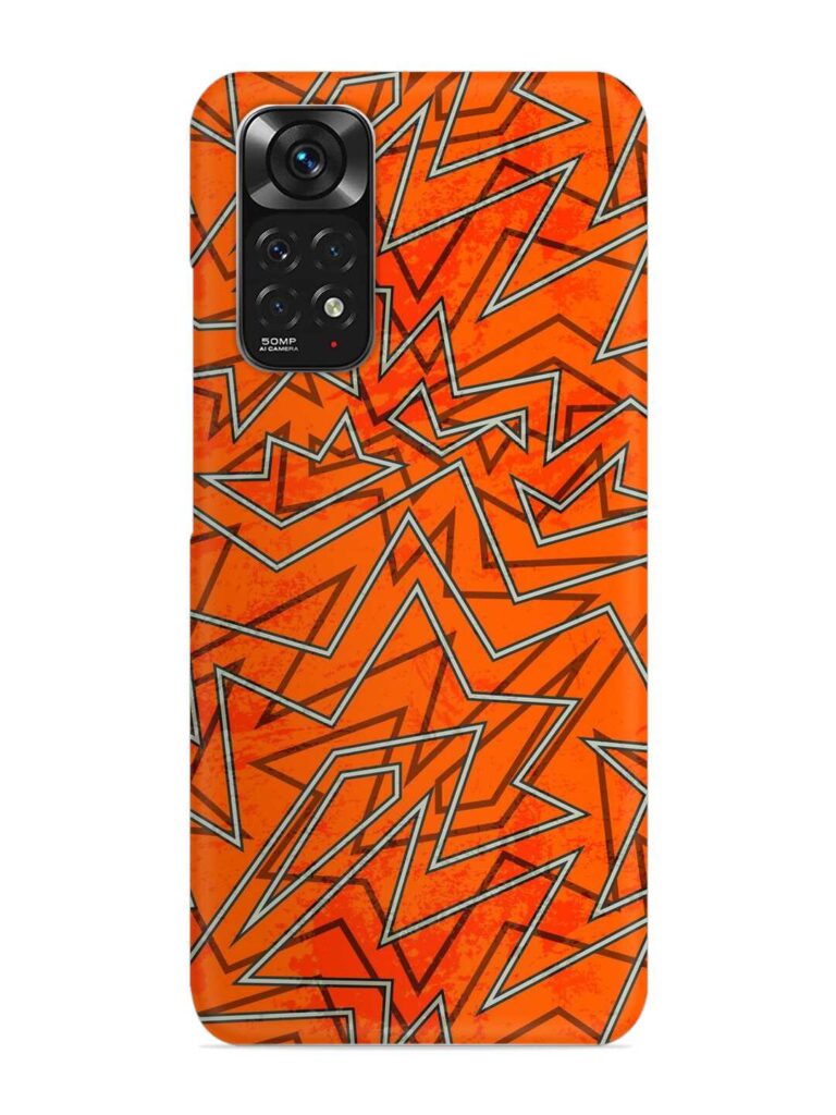 Abstract Orange Retro Snap Case for Xiaomi Redmi Note 11 Zapvi