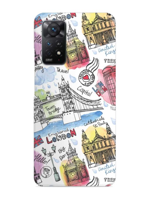 Vector London Landmark Snap Case for Xiaomi Redmi Note 11 Pro (4G) Zapvi