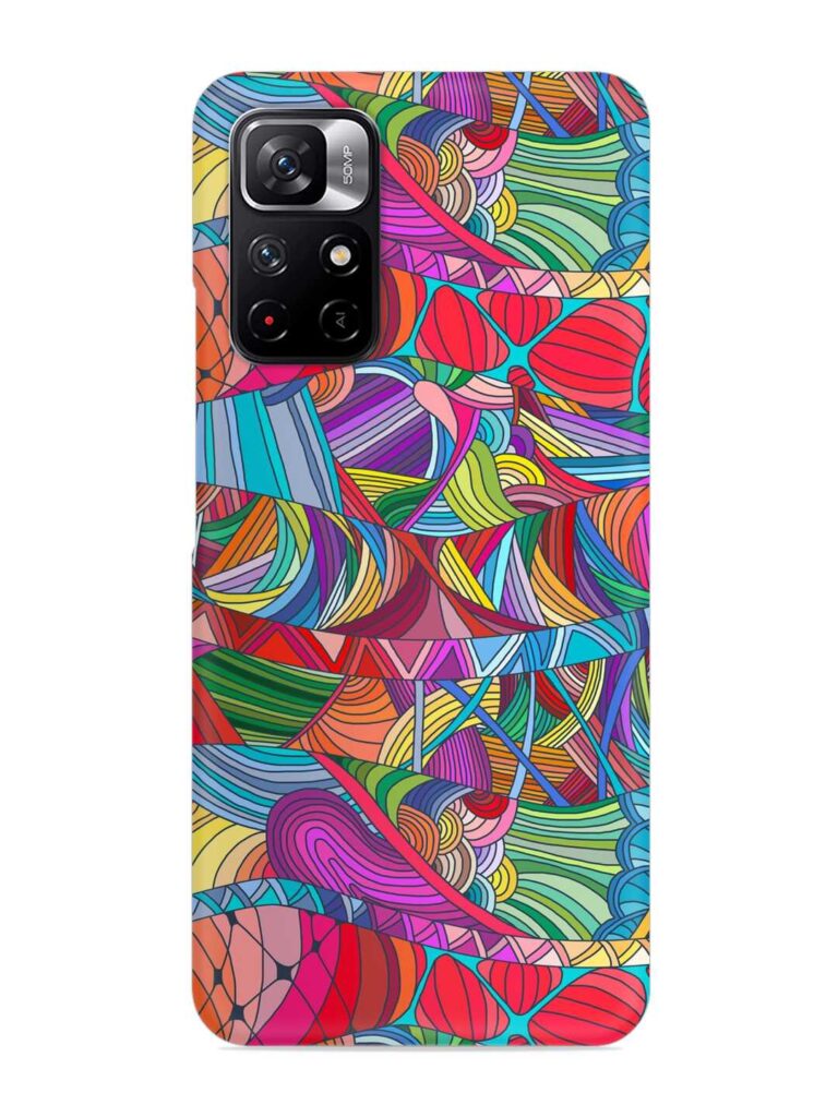 Seamless Patterns Hand Drawn Snap Case for Xiaomi Redmi Note 11T (5G) Zapvi