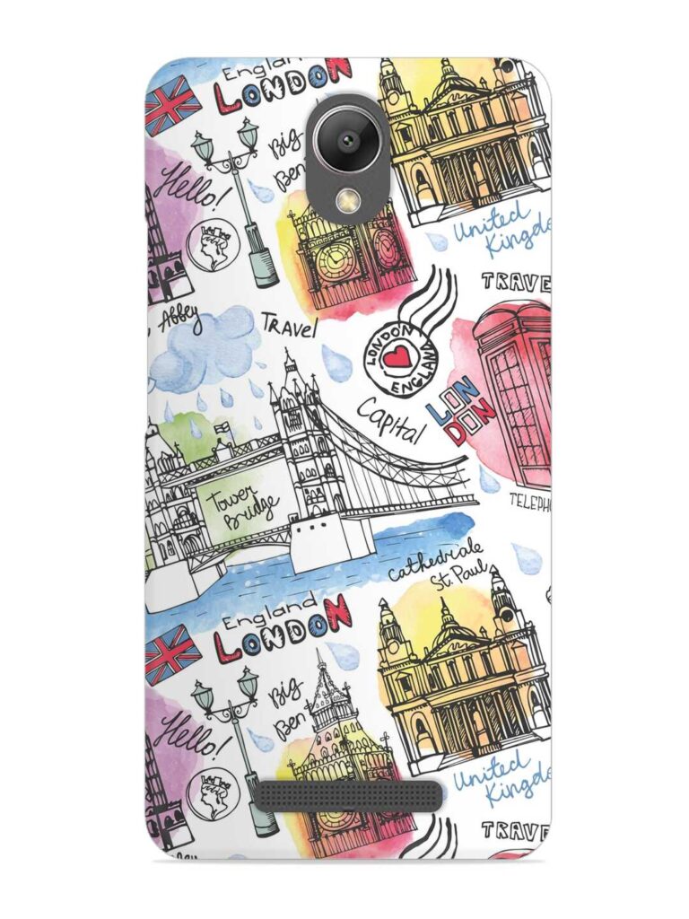 Vector London Landmark Snap Case for Xiaomi Redmi Note 2 Zapvi