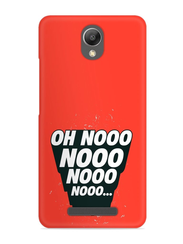 Oh Nooo Snap Case for Xiaomi Redmi Note 2 Zapvi
