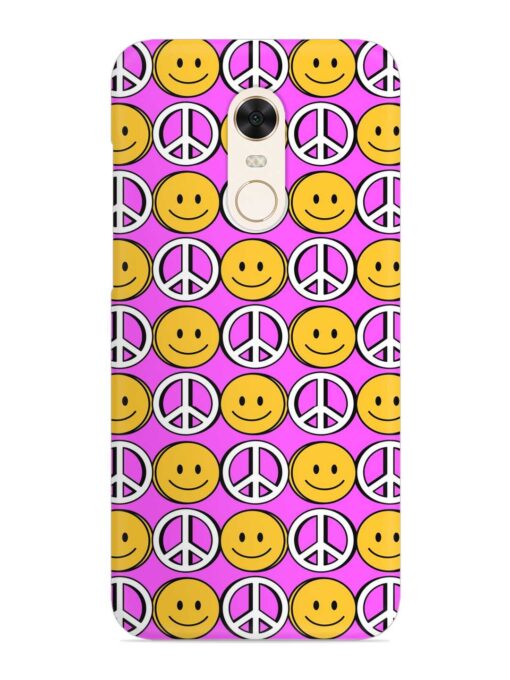 Smiley Face Peace Snap Case for Xiaomi Redmi Note 4 Zapvi