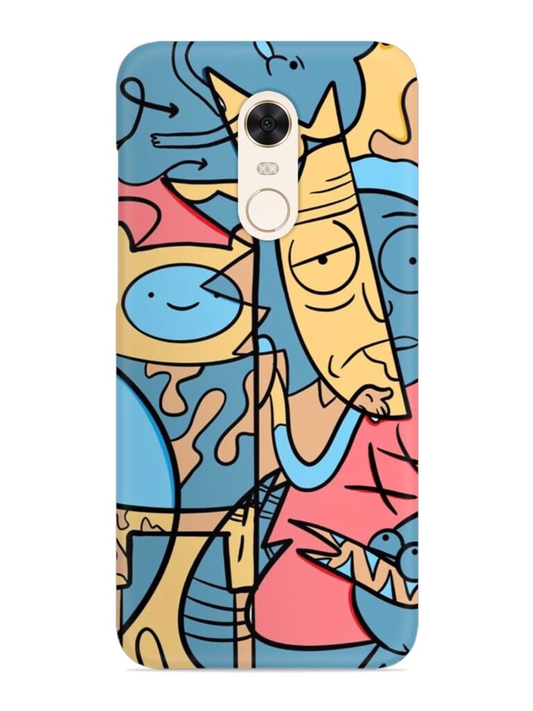 Silly Face Doodle Snap Case for Xiaomi Redmi Note 4 Zapvi