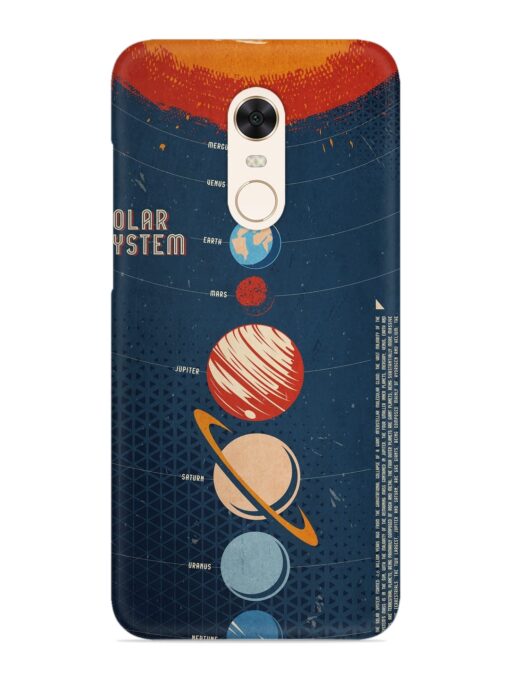 Solar System Vector Snap Case for Xiaomi Redmi Note 5 Zapvi