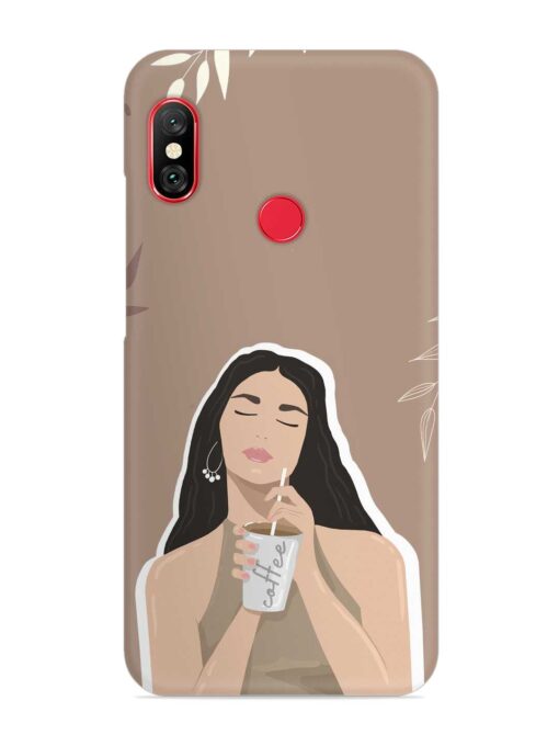 Girl With Coffee Snap Case for Xiaomi Redmi Note 5 Pro Zapvi