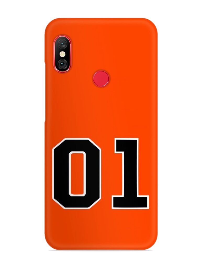 01 Number Snap Case for Xiaomi Redmi Note 6 Pro Zapvi