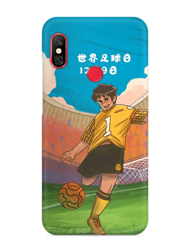 Soccer Kick Snap Case for Xiaomi Redmi Note 6 Pro Zapvi